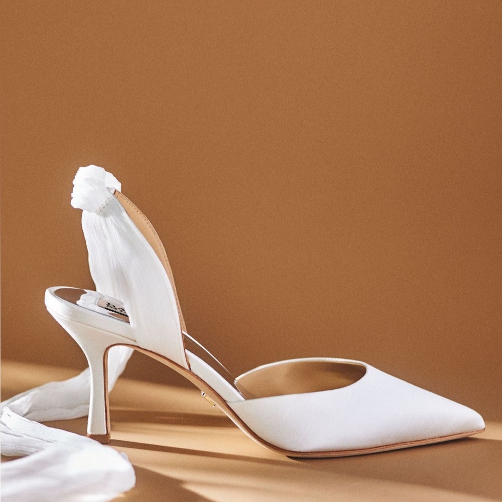Anthropologie Bridal Wedding Heels Badgley Mischka